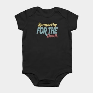 Devil - Lyrics Typographic Tribute Design Baby Bodysuit